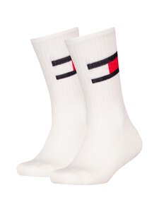 Tommy Hilfiger - Sokid Flag, 2 paari - 200 WHITE Tommy Hilfiger - Sokid Flag, 2 paari - 200 WHITE | Stockmann