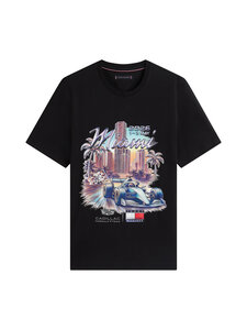 Tommy Hilfiger - TH x CF1 Miami Graphic t-paita - BDS BLACK | Stockmann