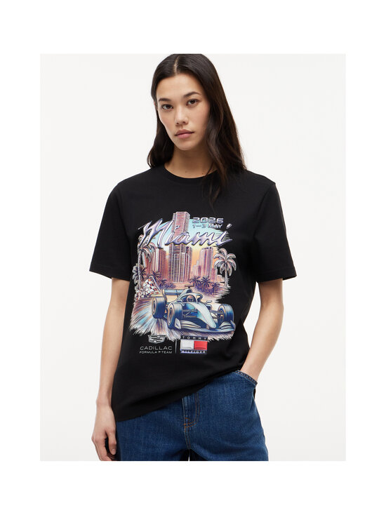 Tommy Hilfiger - TH x CF1 Miami Graphic t-paita - BDS BLACK | Stockmann - photo 3