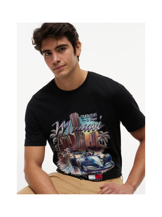 Tommy Hilfiger - TH x CF1 Miami Graphic t-paita - BDS BLACK | Stockmann - photo 9