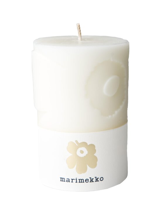 Marimekko - Unikko-pöytäkynttilä 6,5 x 10 cm - OFF-WHITE | Stockmann - photo 1