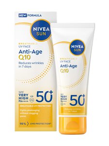 NIVEA - UV Face Anti-Age Q10 Sun Cream SK50+ -aurinkosuojavoide | Stockmann