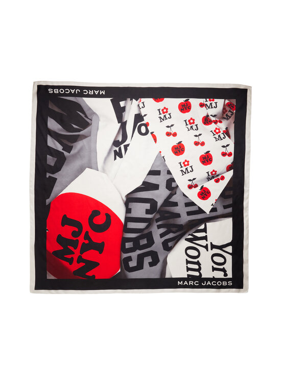 Marc Jacobs - Canal St zīda lakats - 002 BLACK MULTI | Stockmann - photo 1