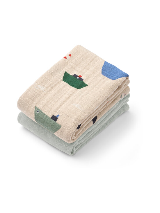 Liewood - Musliiniliinat 2-pack - 2669 SAILING / DOVE BLUE MIX | Stockmann - photo 1