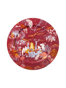 Moomin Arabia - Juhlan Aika -tarjoilulautanen 30 cm - RED | Stockmann