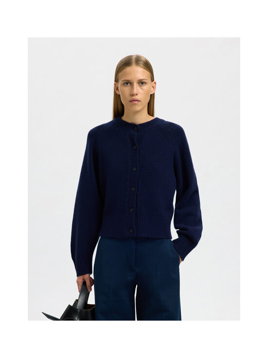 Selected - Kardigan SlfNora Short O - DARK SAPPHIRE | Stockmann - photo 4