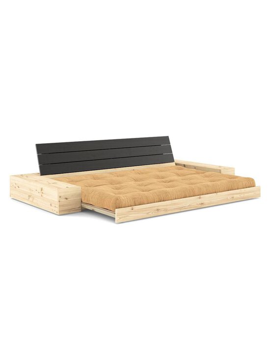 Karup - Base-futonsohva laatikoilla Corduroy-kangas fudge brown/musta L 244 cm - BROWN | Stockmann - photo 2