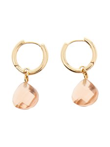 Lauren Ralph Lauren - Hoop Drop auskari 26 mm - GOLD / PINK Lauren Ralph Lauren - Hoop Drop auskari 26 mm - GOLD / PINK | Stockmann