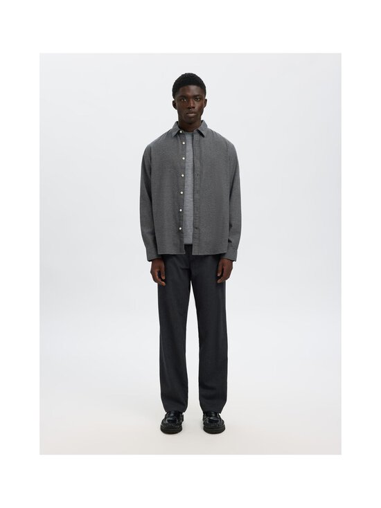 Selected - SlhRegNoah Brushed -paita - GRAY FLANNEL DETAIL:TWISTED - BLACK - photo 4 Selected - SlhRegNoah Brushed -paita - GRAY FLANNEL DETAIL:TWISTED - BLACK | Stockmann - photo 4