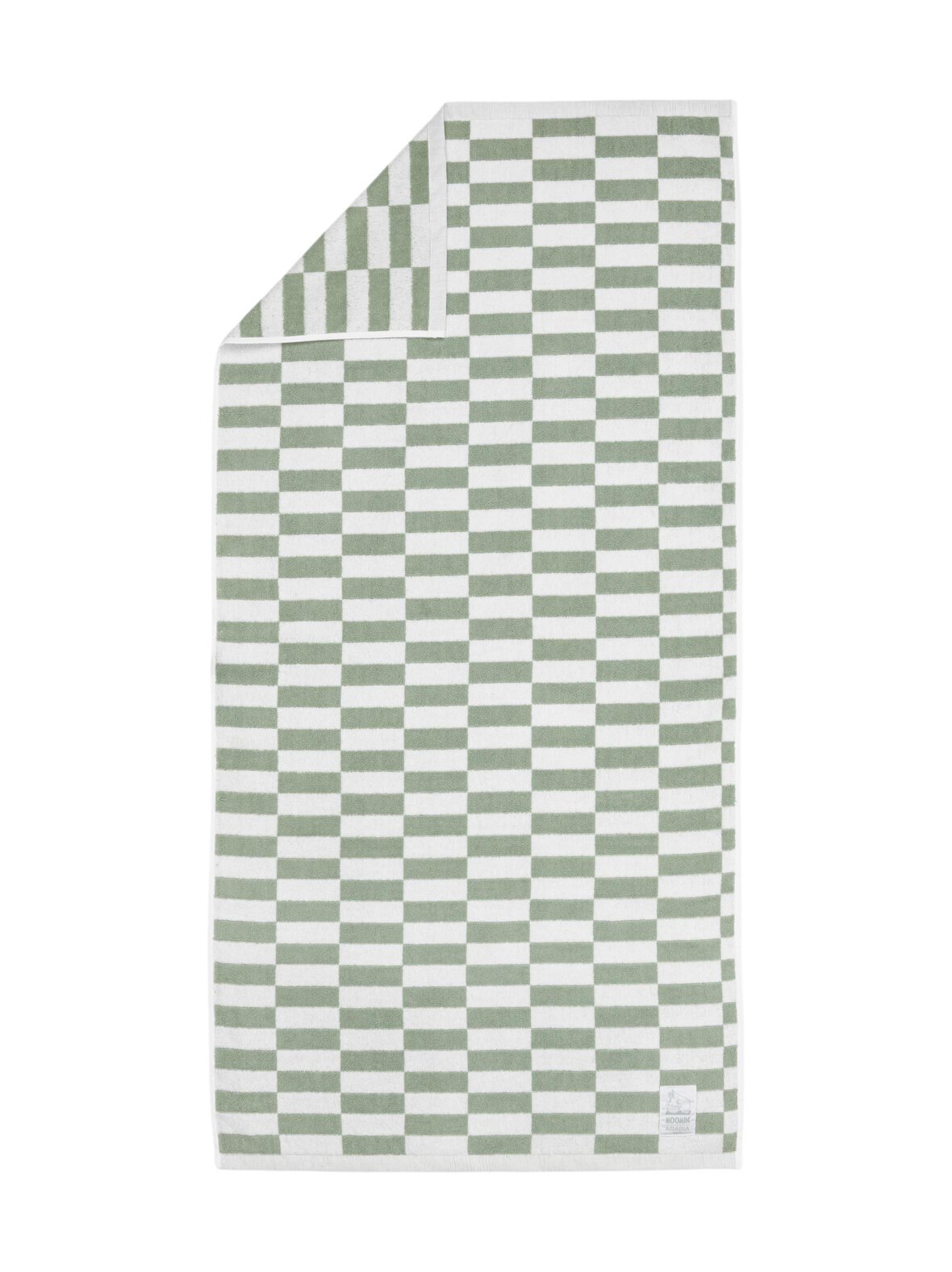 Ruudukko-luomupuuvillapyyhe, 70 x 140 cm