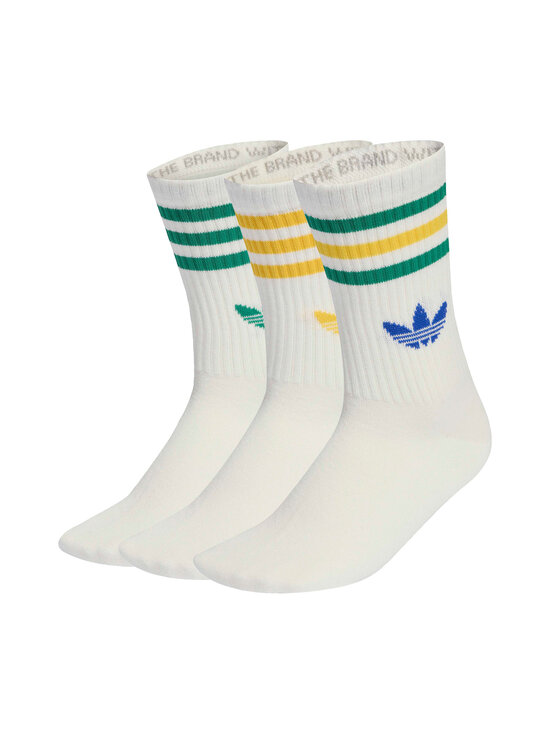 adidas Originals - 3 Stripes Crew -sukat 3-pack - KD8250 OWHITE/OWHITE/OWHITE | Stockmann - photo 2