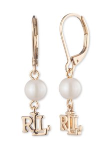 Lauren Ralph Lauren - Pearl Logo Drop auskari - GOLD / WHITE Lauren Ralph Lauren - Pearl Logo Drop auskari - GOLD / WHITE | Stockmann