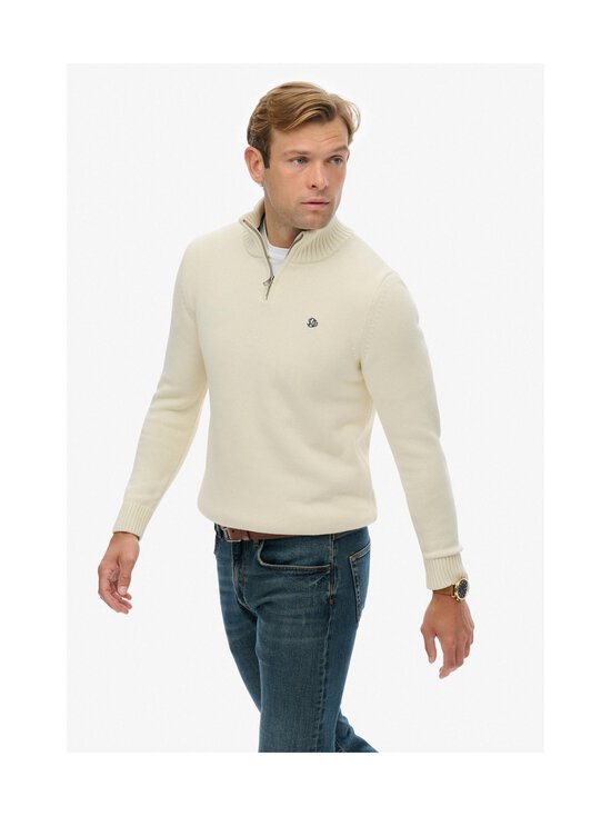 Superdry - Kampsun Half Zip - 22C CREAM | Stockmann - photo 4