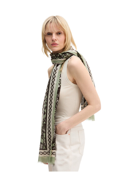 Marc O'Polo - Printtikuvioitu puuvilla-modaalihuivi - B53 MULTI/ FRESH SAGE | Stockmann - photo 2