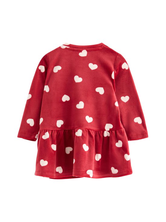 Lindex - Kleit Velour Hearts - 9348 DARK DUSTY RED | Stockmann - photo 2