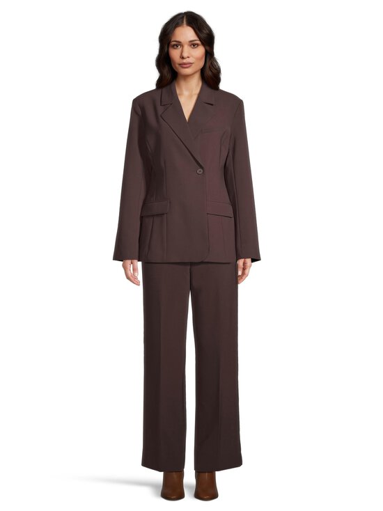 SECOND FEMALE - Fique Classic -housut - 6021 CHOCOLATE PLUM | Stockmann - photo 3