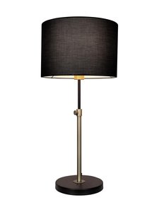 Design by Grönlund - Hitch-pöytävalaisin 35 cm - BLACK / ANTIQUE BRASS | Stockmann