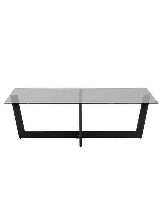 Kave Home - Plam-sohvapöytä lasi/musta 120 x 70 cm - BEIGE | Stockmann - photo 2