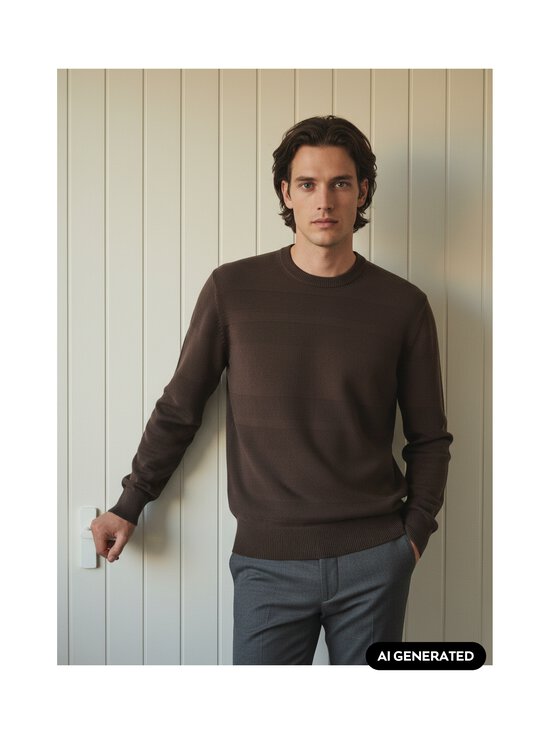 BOSS - Finito adīts džemperis - 209 DARK BROWN | Stockmann - photo 5