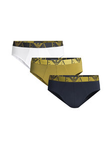 Emporio Armani - Alushousut 3-pack - MB636 BLU/MOSS/WHITE | Stockmann