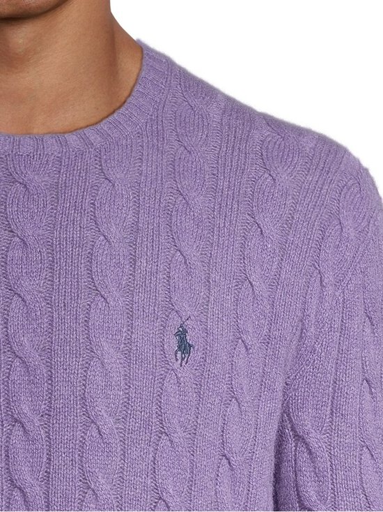 Polo Ralph Lauren - Palmikkoneule - 502 LIGHT CORONET PURPLE HEATHER | Stockmann - photo 5