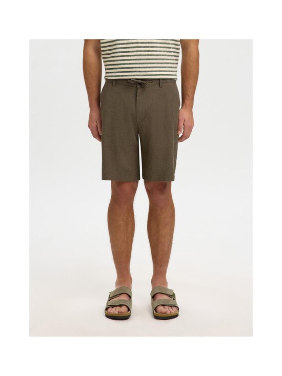 Selected - Slmregular Brody -puuvillasekoiteshortsit - FOREST NIGHT | Stockmann - photo 2