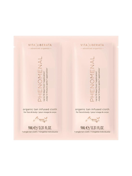 pHenomenal Organic Botanical Tan Infused Cloths -itseruskettava liina 2 kpl