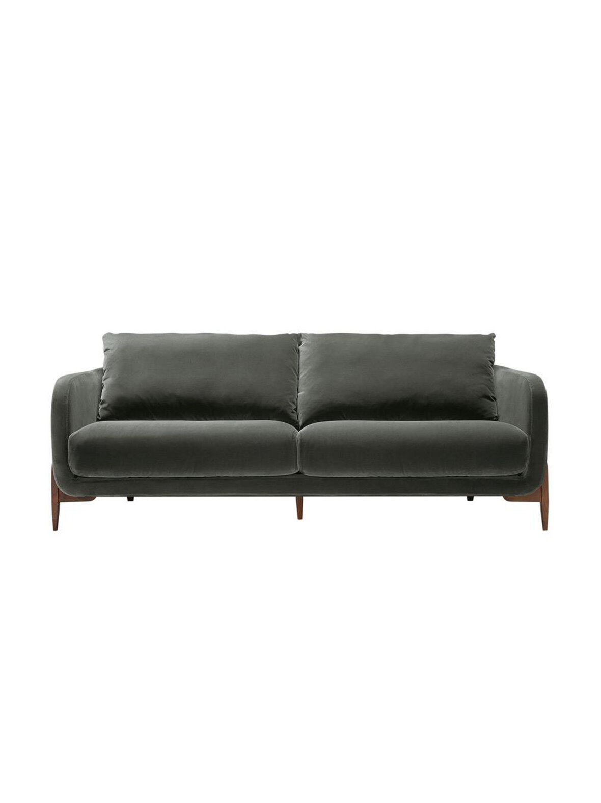 Jenny-sohva classic velvet -kangas 5 harmaa l 215 cm