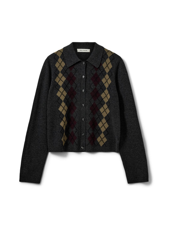 Sofie Schnoor - Kardigan Paminasw Argyle - 8008 DARK GREY | Stockmann - photo 1