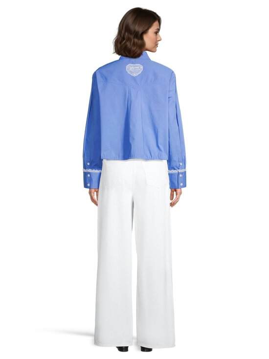 Ganni - Stretch Cropped Bowling -paita - 591 MARINA | Stockmann - photo 3