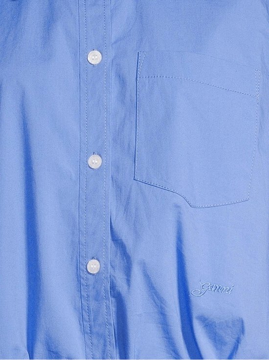 Ganni - Stretch Cropped Bowling -paita - 591 MARINA | Stockmann - photo 4
