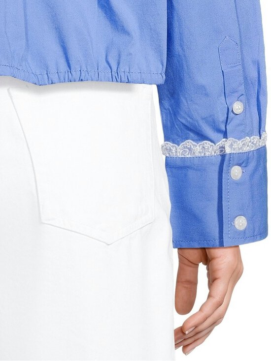 Ganni - Stretch Cropped Bowling -paita - 591 MARINA | Stockmann - photo 5