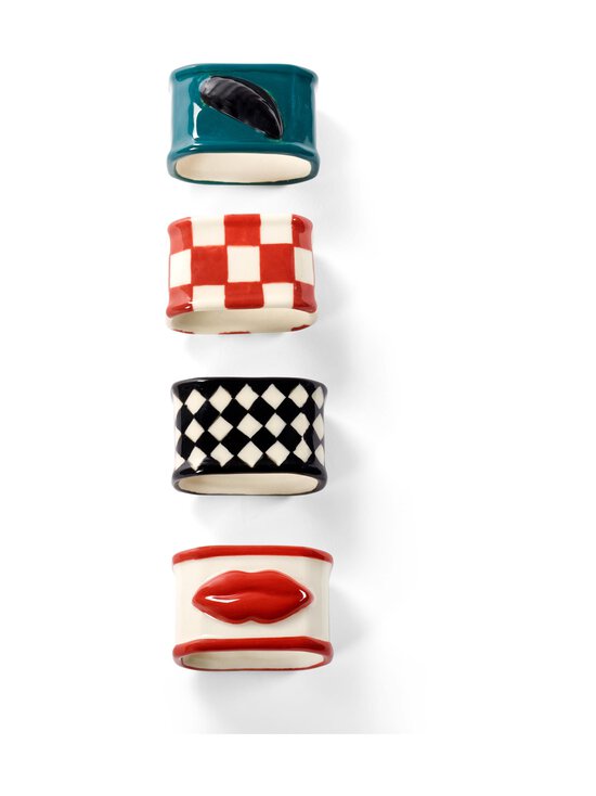 Serax - Les Objets Mouleversants -lautasliinarenkaat 4 -pack - 999 MIX | Stockmann - photo 2