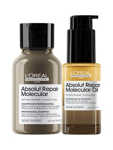 L'Oréal Professionnel - Absolut Repair Molecular Mini Duo Set -hiustenhoitopakkaus 100 + 30 ml | Stockmann