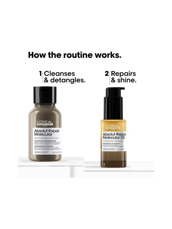L'Oréal Professionnel - Absolut Repair Molecular Mini Duo Set -hiustenhoitopakkaus 100 + 30 ml - NOCOL | Stockmann - photo 5