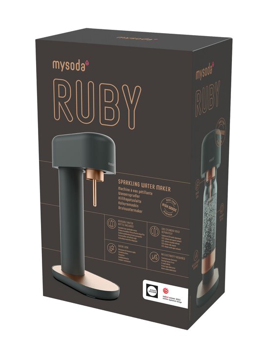Mysoda - Ruby 2 -hiilihapotuslaite 14 x 24 x 41 cm - BLACK COPPER - photo 4 Mysoda - Ruby 2 -hiilihapotuslaite 14 x 24 x 41 cm - BLACK COPPER | Stockmann - photo 4