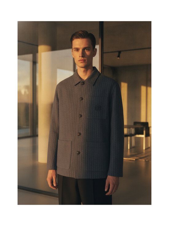 Drôle de Monsieur - Wool Pinstripe vilnas virskrekls - DGR DARK GREY | Stockmann - photo 3