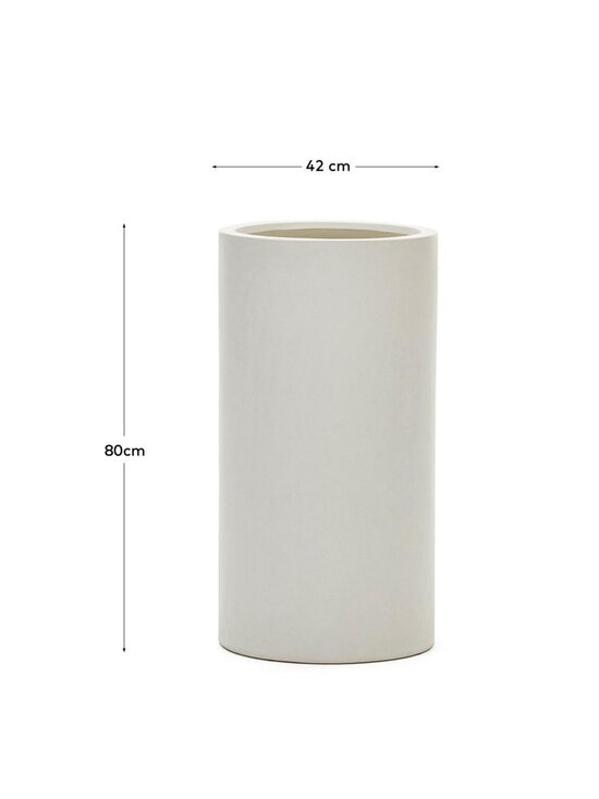 Kave Home - Aiguablava-ruukku valkoinen ⌀ 42 cm - WHITE | Stockmann - photo 5