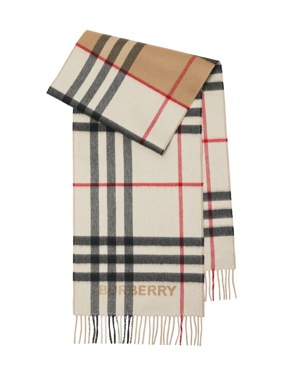 Burberry - Giant Check -kashmirhuivi 168 x 30 cm - A7026 ARC BEIGE/ NAT WHITE | Stockmann - photo 1