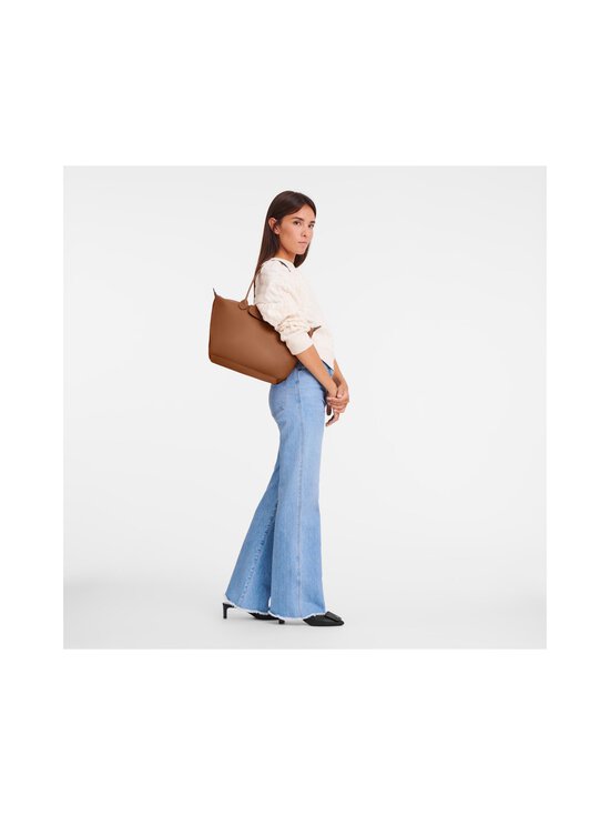 Longchamp - Le Pliage Xtra Shoulder M -nahkaolkalaukku - 504 COGNAC | Stockmann - photo 4