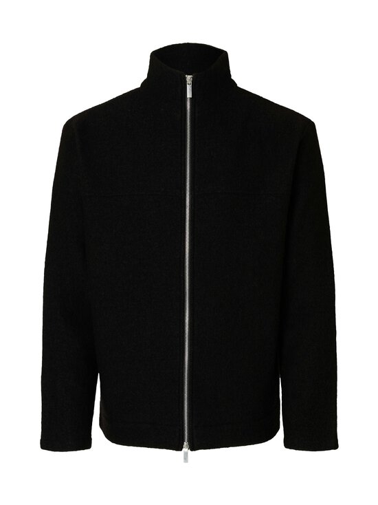 Selected - SlhNealy Full Zip -neuletakki - BLACK | Stockmann - photo 1