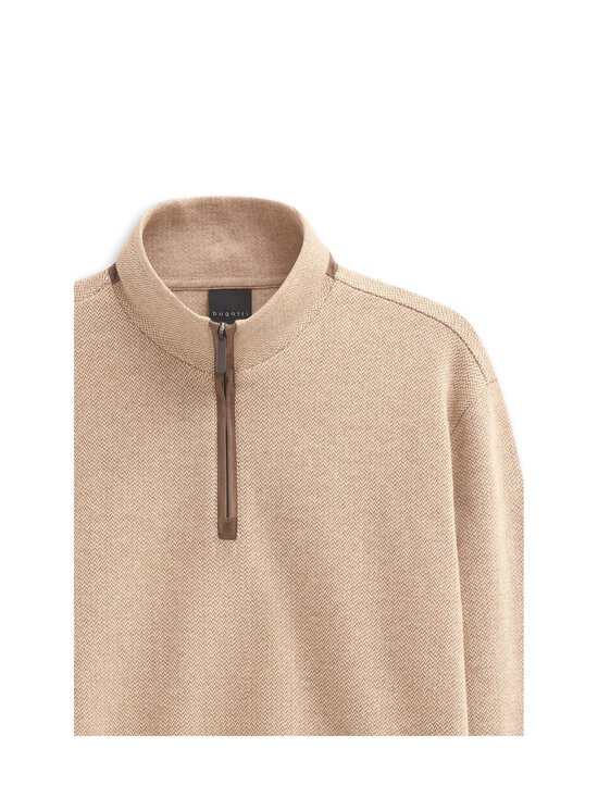 Bugatti - Half zip cotton -collegepaita - 040BEIGE | Stockmann - photo 5