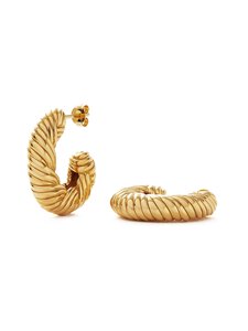 MISSOMA - Wavy Ridge Twisted Chubby Medium -korvarenkaat - GOLD MISSOMA - Wavy Ridge Twisted Chubby Medium -korvarenkaat - GOLD | Stockmann