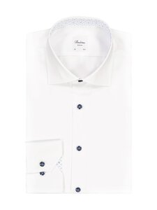 Stenströms - Regular Contrast krekls - 000 WHITE | Stockmann