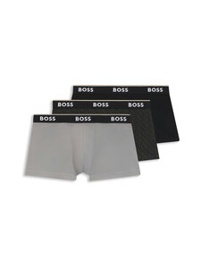 BOSS - Power Design -bokserialushousut 3-pack - DARK GREY | Stockmann