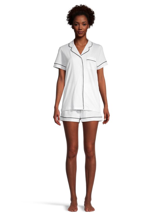 NOOM loungewear - Uma pidžaama - WHITE/BLACK PIPING - photo 2 NOOM loungewear - Uma pidžaama - WHITE/BLACK PIPING | Stockmann - photo 2