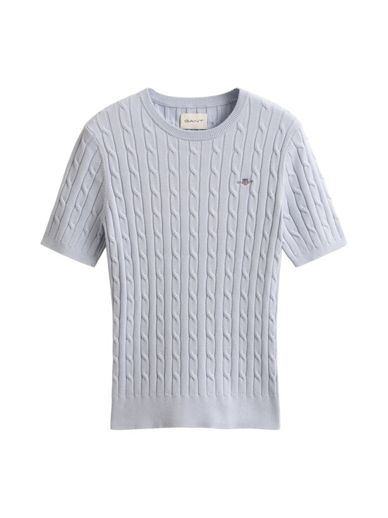 GANT - Stretch Cotton -palmikkoneulepusero - 455 LIGHT BLUE | Stockmann - photo 1
