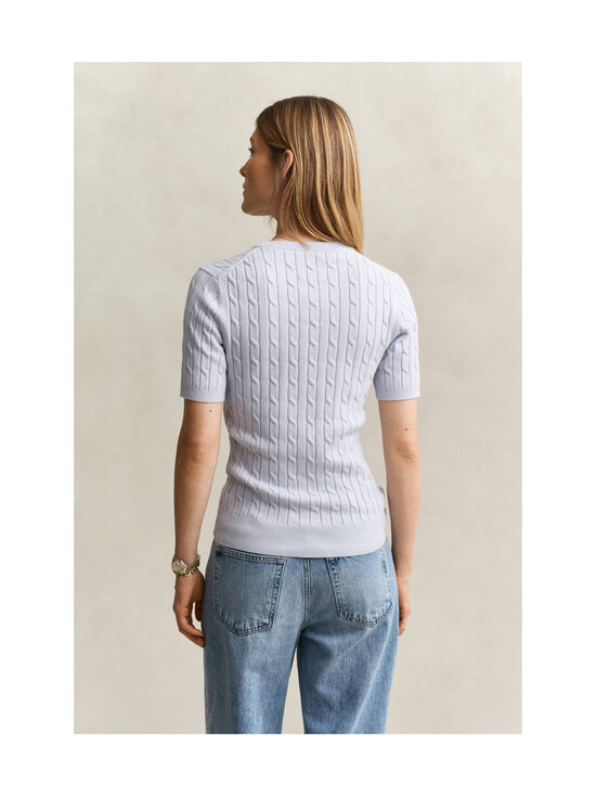 GANT - Stretch Cotton -palmikkoneulepusero - 455 LIGHT BLUE | Stockmann - photo 3