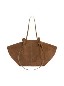 YUZEFI - Large Mochi Suede -nahkalaukku - COGNAC | Stockmann