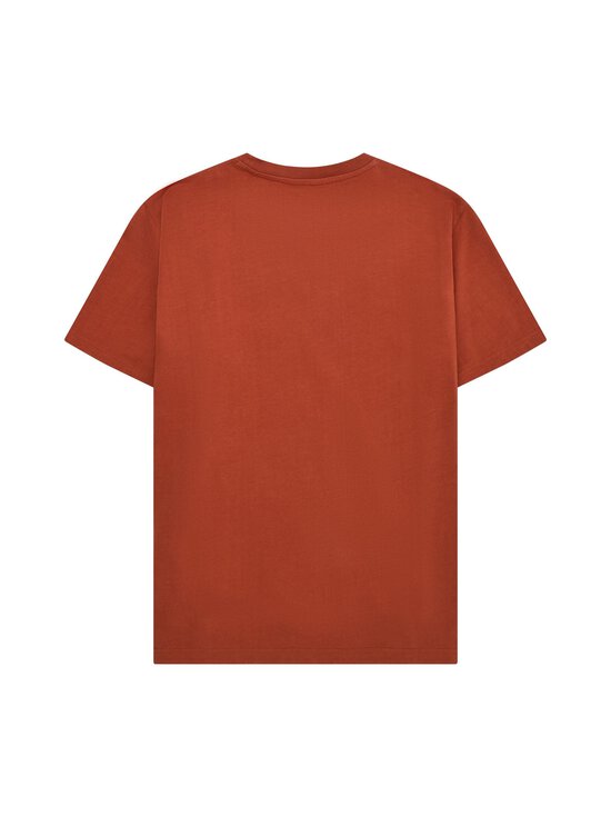 Knowledge Cotton Apparel - Loke Badge t-paita - 1488 BURNT BRICK | Stockmann - photo 2